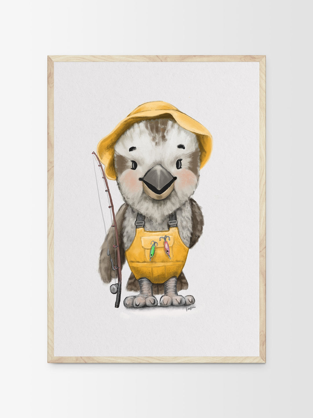 Billie the kookaburra | Children illustration | Art print kids decor nursery | Australian animals print - Australia Unseen