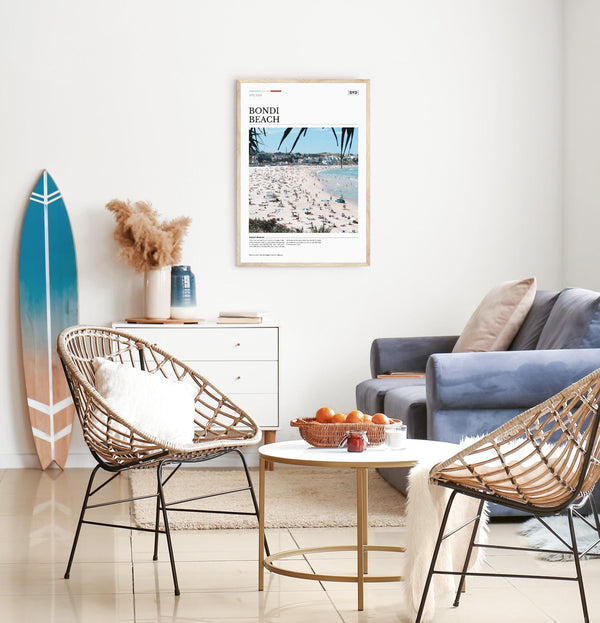 Bondi Beach Editorial Poster 02 - Australia Unseen