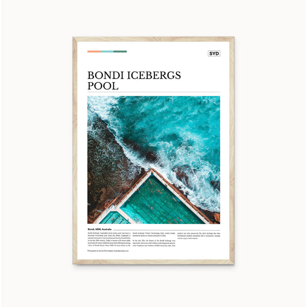 Bondi Icebergs Pool Editorial Poster - Australia Unseen