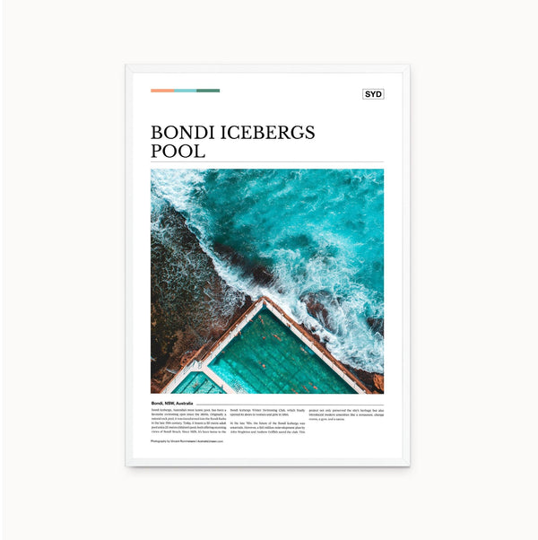 Bondi Icebergs Pool Editorial Poster - Australia Unseen
