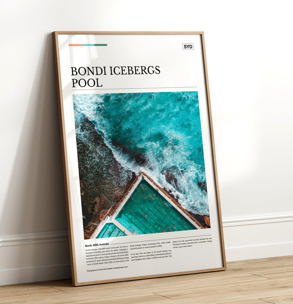 Bondi Icebergs Pool Editorial Poster - Australia Unseen
