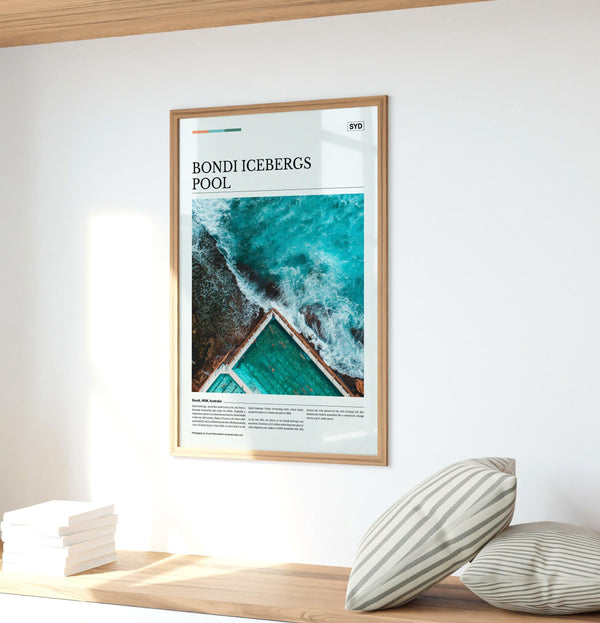 Bondi Icebergs Pool Editorial Poster - Australia Unseen