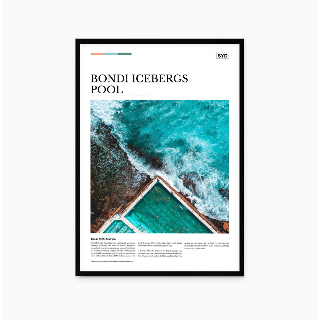 Bondi Icebergs Pool Editorial Poster - Australia Unseen