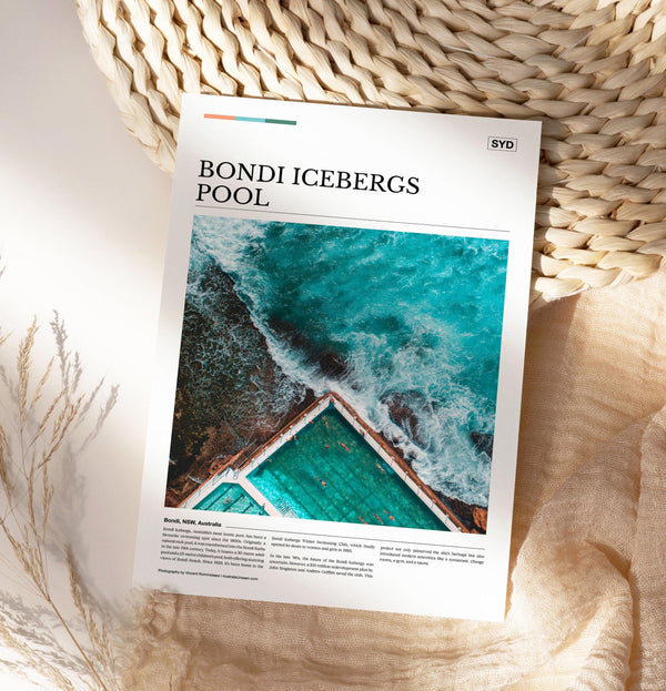 Bondi Icebergs Pool Editorial Poster - Australia Unseen