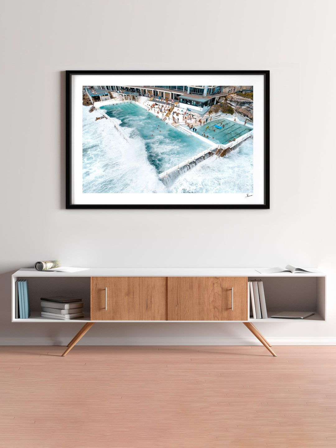 Bondi Icebergs Wipe Out 01 - Bondi Beach Wall Art Print - Australia Unseen