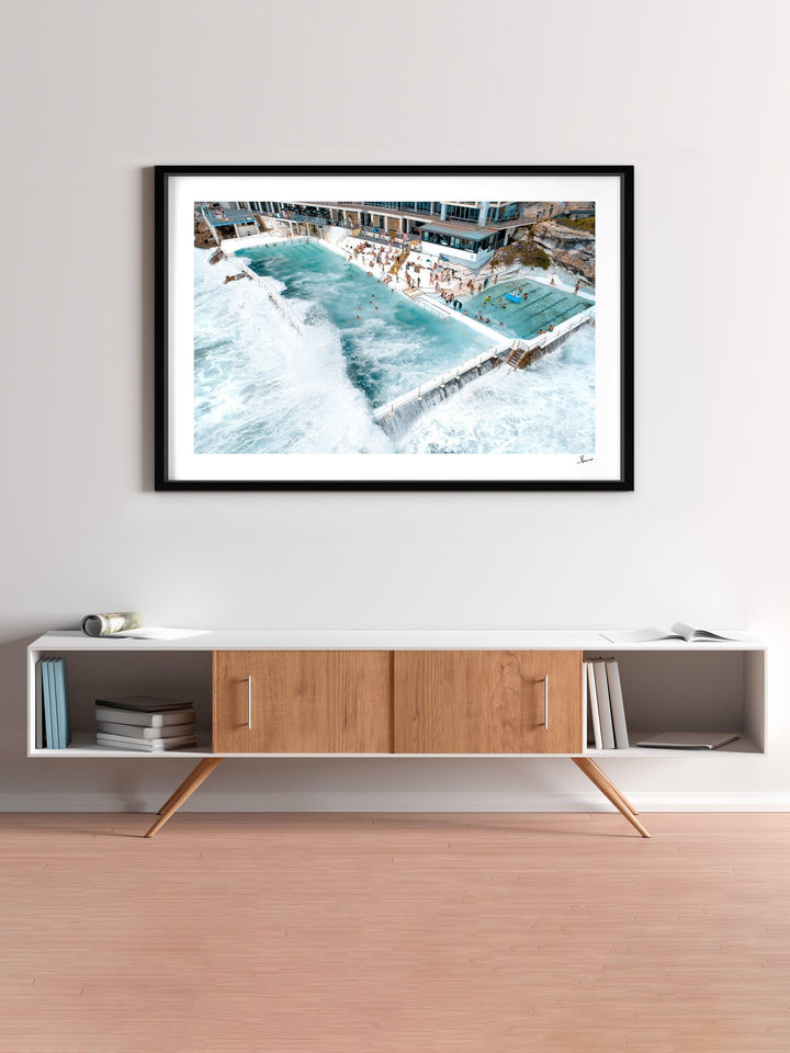 Bondi Icebergs Wipe Out 01 - Bondi Beach Wall Art Print - Australia Unseen