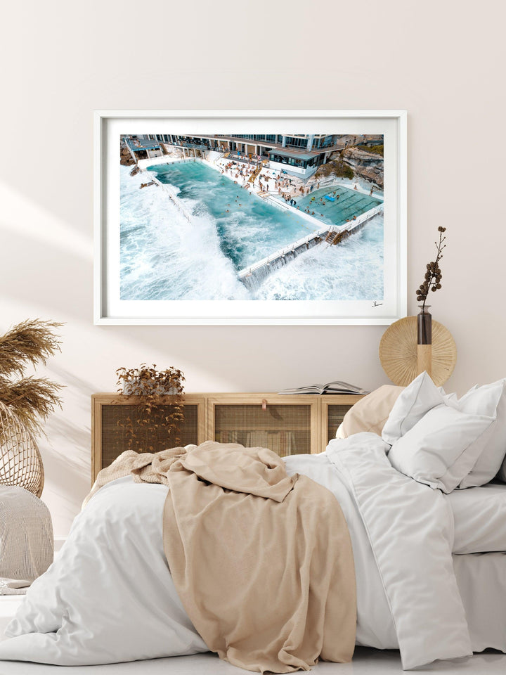Bondi Icebergs Wipe Out 01 - Bondi Beach Wall Art Print - Australia Unseen