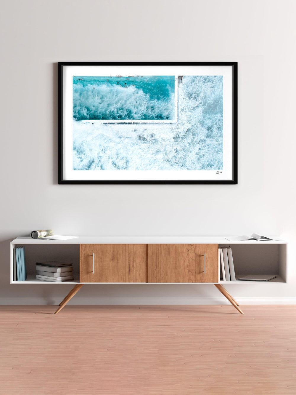 Bondi Icebergs Wipe Out 03 - Wall Art Print - Australia Unseen