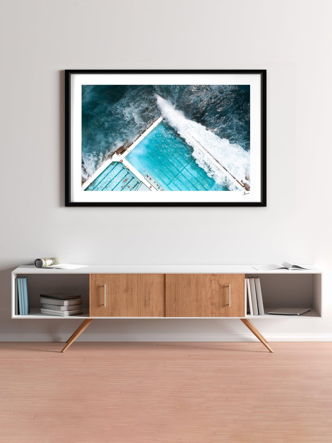 Bondi Icebergs Wipe Out 04 - Wall Art Print - Australia Unseen