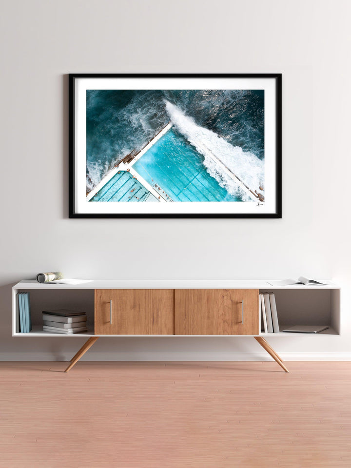 Bondi Icebergs Wipe Out 04 - Wall Art Print - Australia Unseen