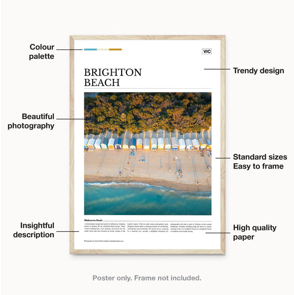 Brighton (VIC) Editorial Poster - Australia Unseen