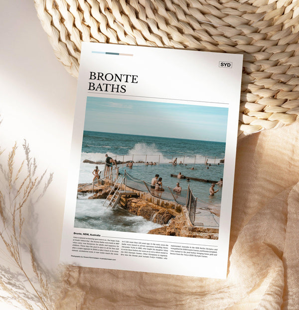 Bronte Baths Editorial Poster - Australia Unseen