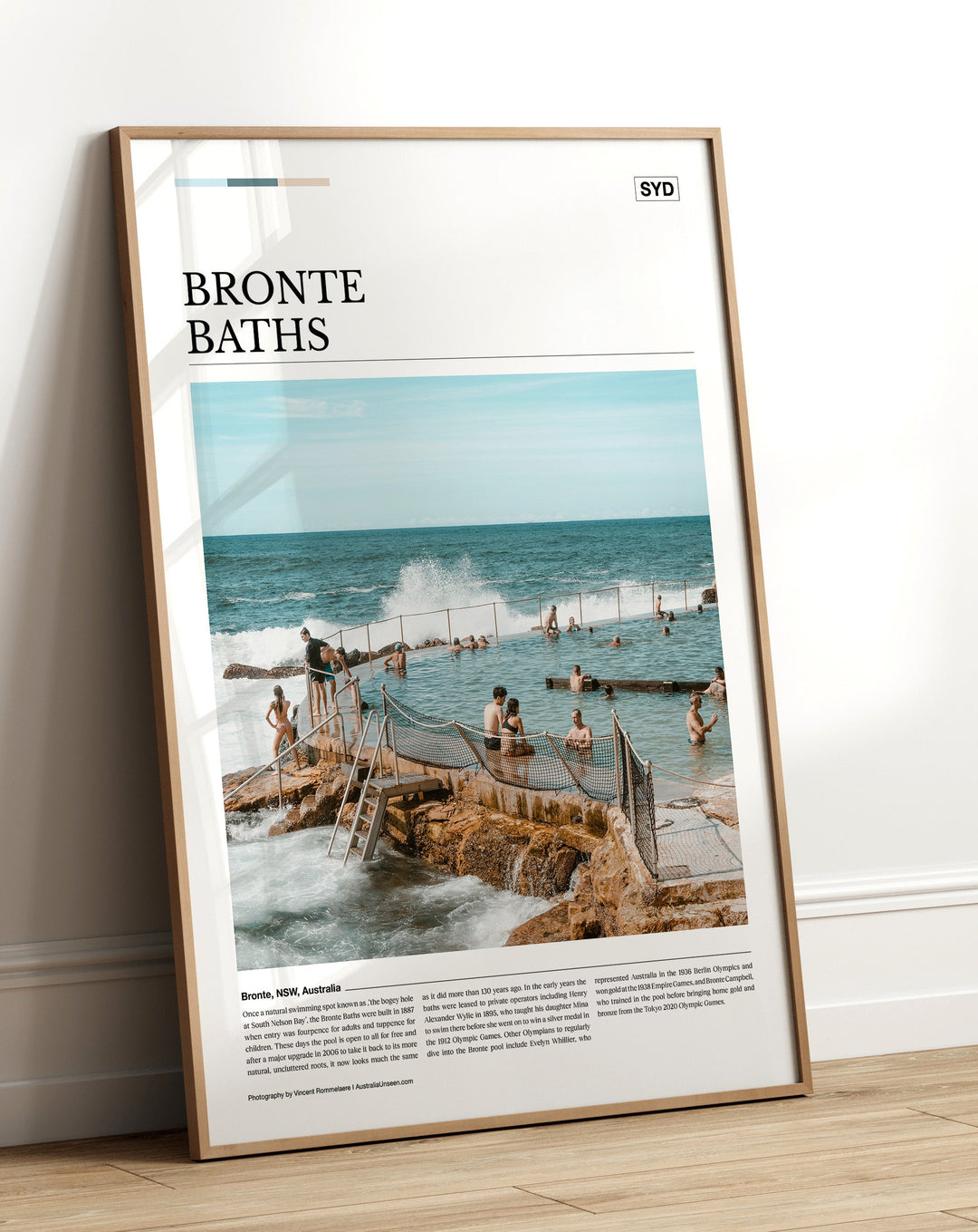 Bronte Baths Editorial Poster - Australia Unseen