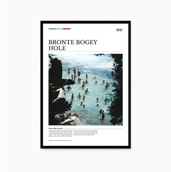 Bronte Bogey Hole Editorial Poster - Australia Unseen