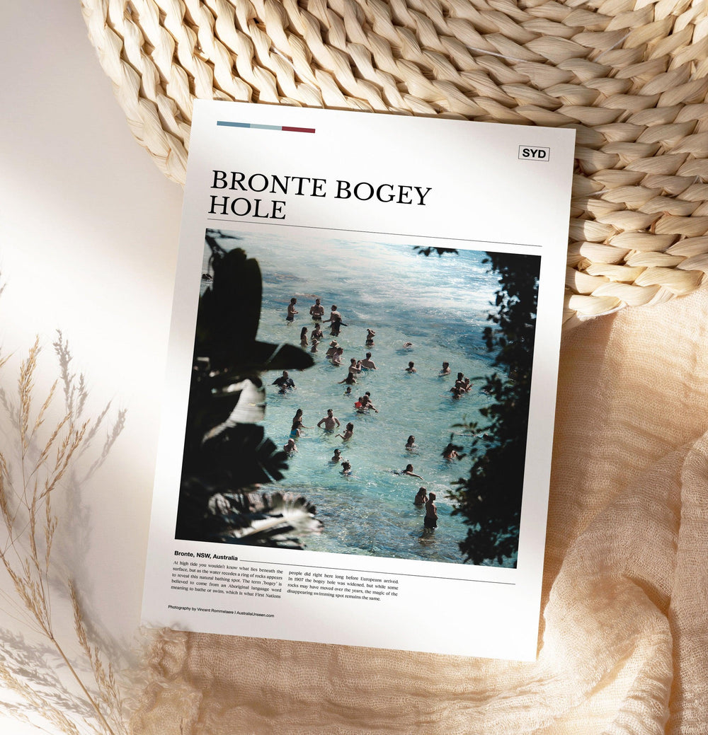 Bronte Bogey Hole Editorial Poster - Australia Unseen