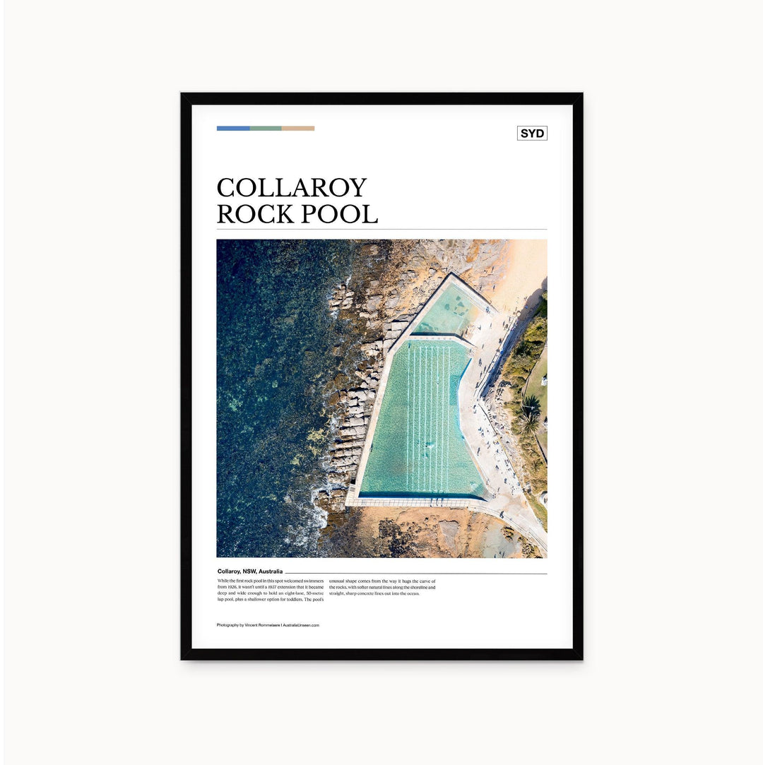 Collaroy Rock Pool Editorial Poster - Australia Unseen