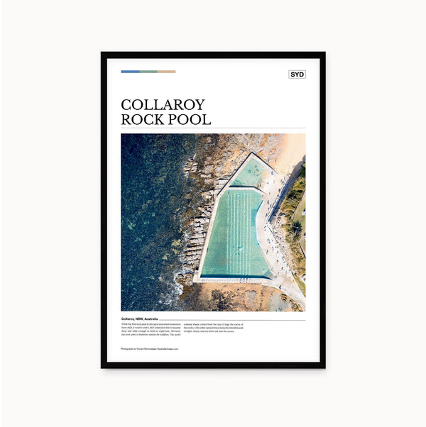 Collaroy Rock Pool Editorial Poster - Australia Unseen