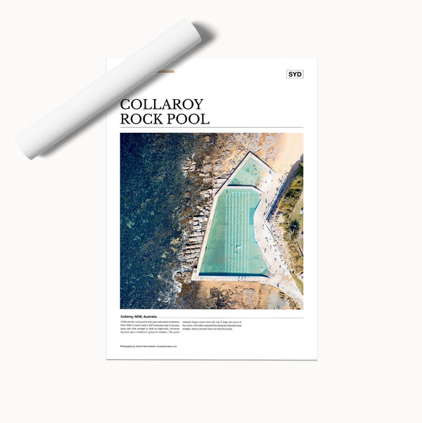Collaroy Rock Pool Editorial Poster - Australia Unseen