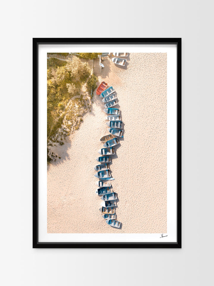 Coogee - Beach Boats - Australia Unseen - Wall Art Print