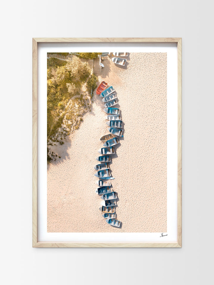 Coogee - Beach Boats - Wall Art Print - Australia Unseen