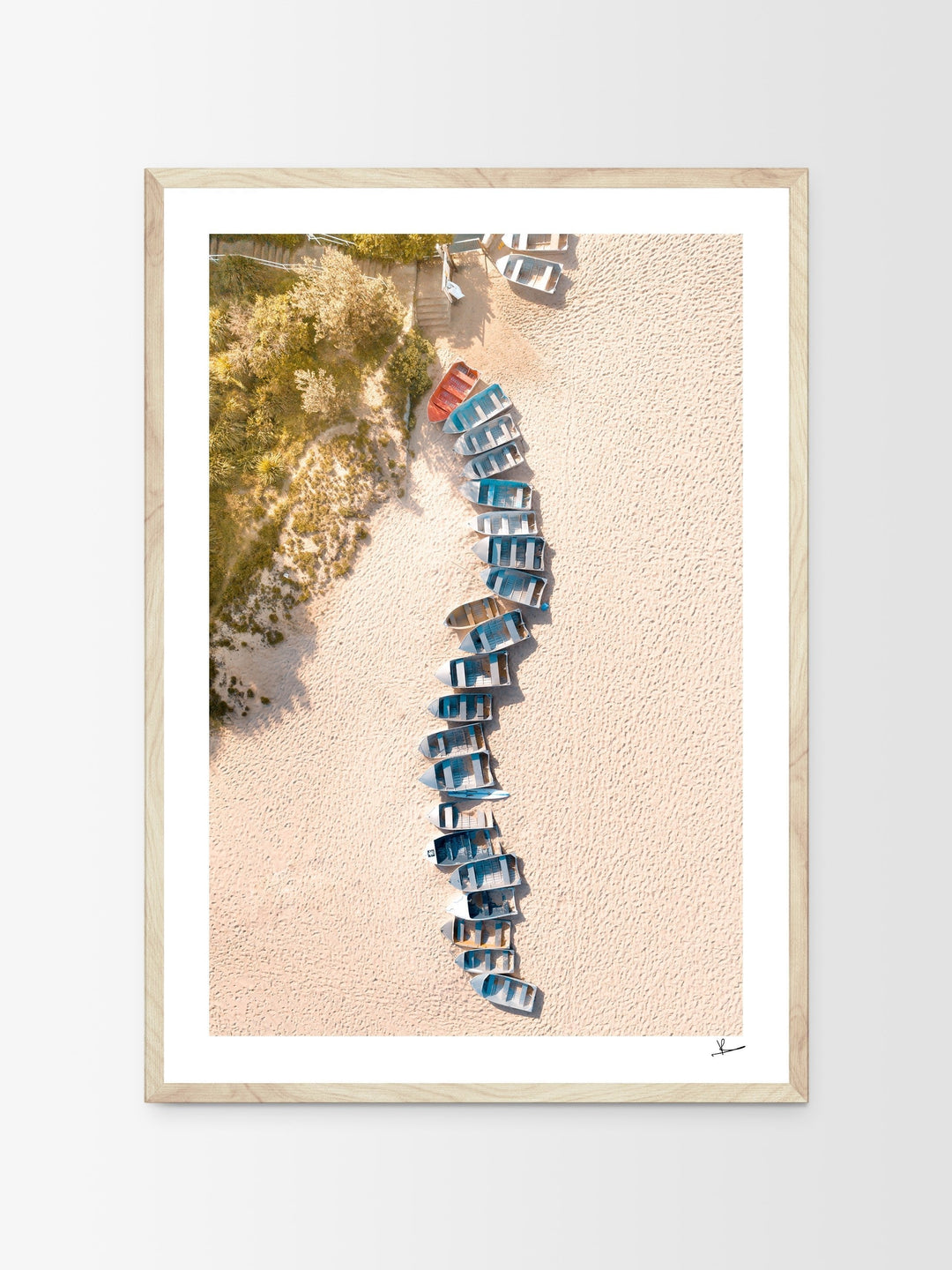 Coogee - Beach Boats - Wall Art Print - Australia Unseen