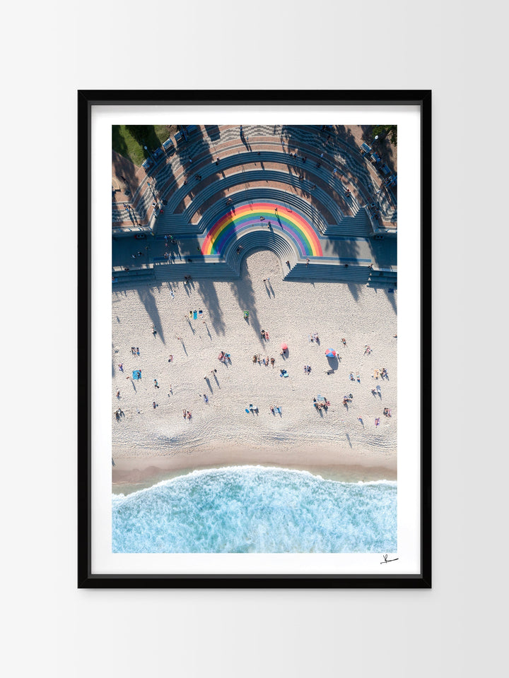 Coogee Beach - Rainbow 01 - Wall Art Print - Australia Unseen