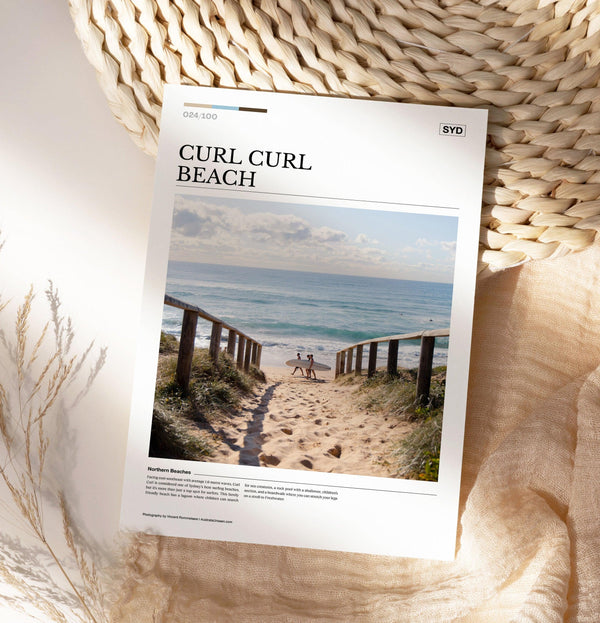 Curl Curl Beach Editorial Poster - Australia Unseen