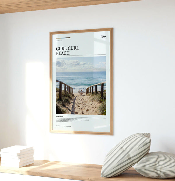 Curl Curl Beach Editorial Poster - Australia Unseen