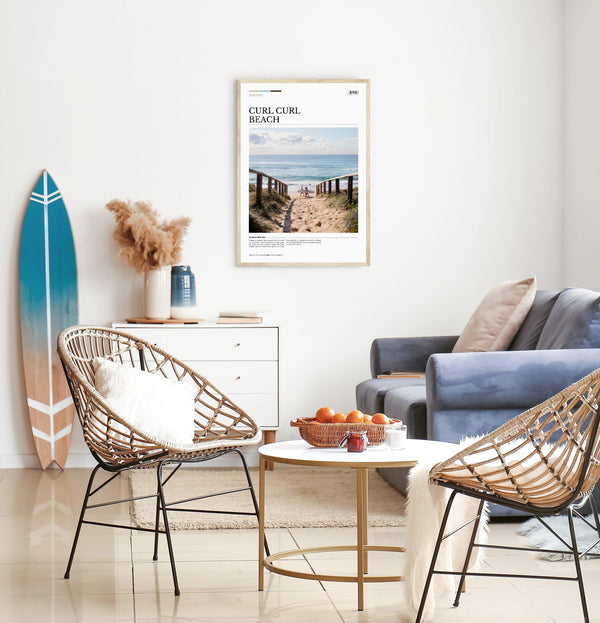 Curl Curl Beach Editorial Poster - Australia Unseen