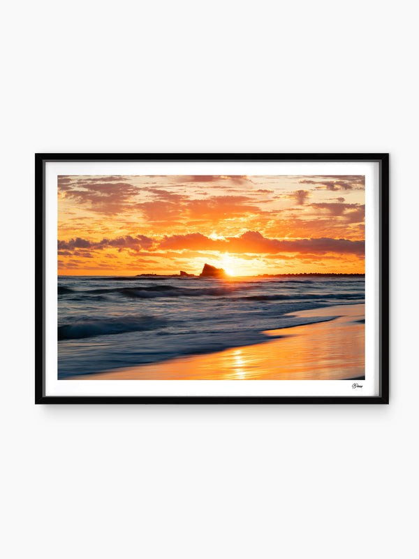 Currumbin Beach 02 - Sunrise - Wall Art Print - Australia Unseen