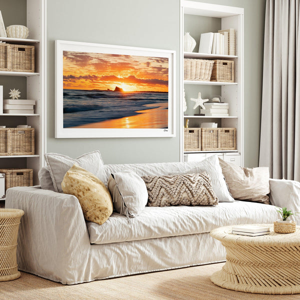 Currumbin Beach 02 - Sunrise - Wall Art Print - Australia Unseen