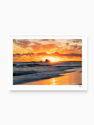 Currumbin Beach 02 - Sunrise - Wall Art Print - Australia Unseen