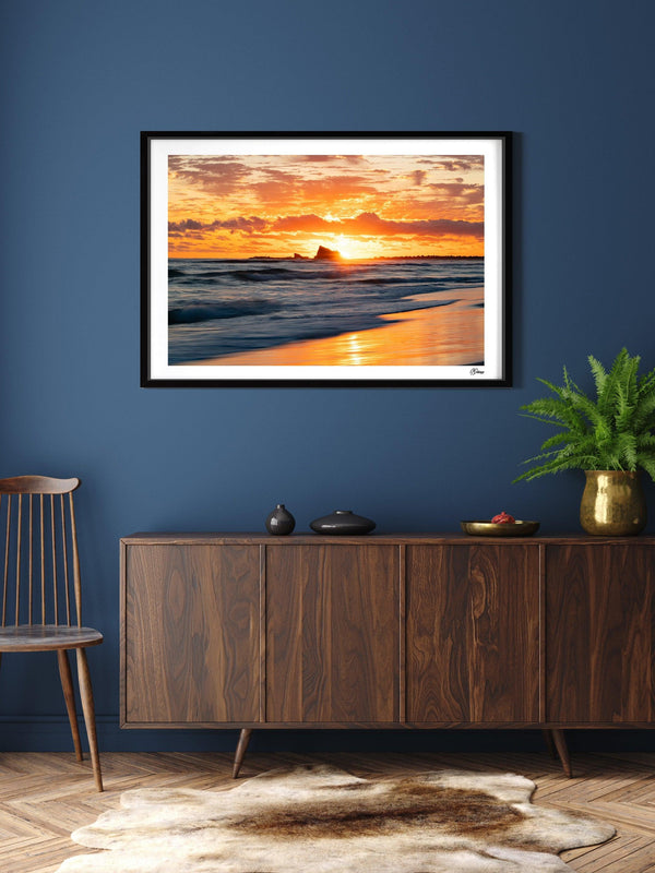 Currumbin Beach 02 - Sunrise - Wall Art Print - Australia Unseen