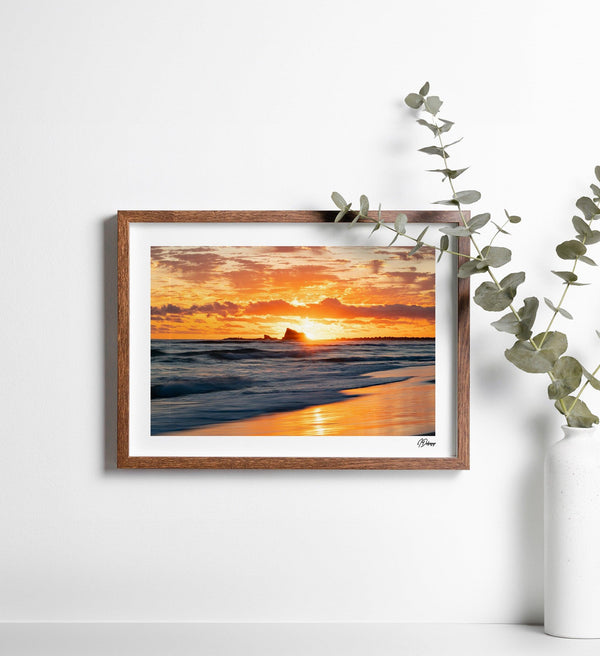 Currumbin Beach 02 - Sunrise - Wall Art Print - Australia Unseen