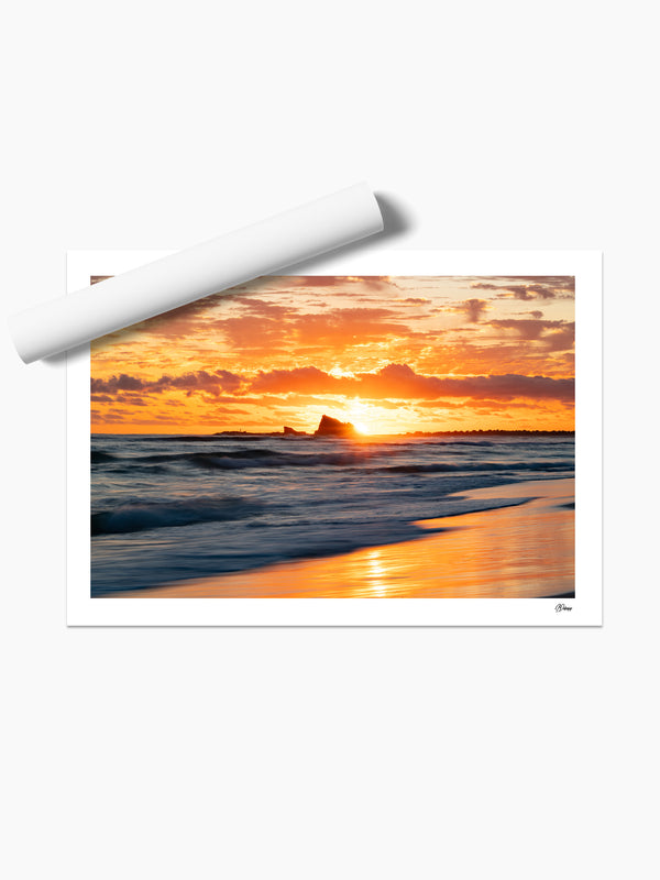 Currumbin Beach 02 - Sunrise - Wall Art Print - Australia Unseen
