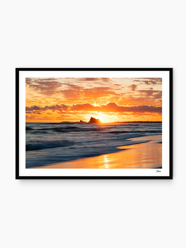 Currumbin Beach 02 - Sunrise - Wall Art Print - Australia Unseen