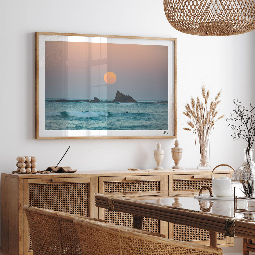 Currumbin Beach 03 - Full Moon - Wall Art Print - Australia Unseen