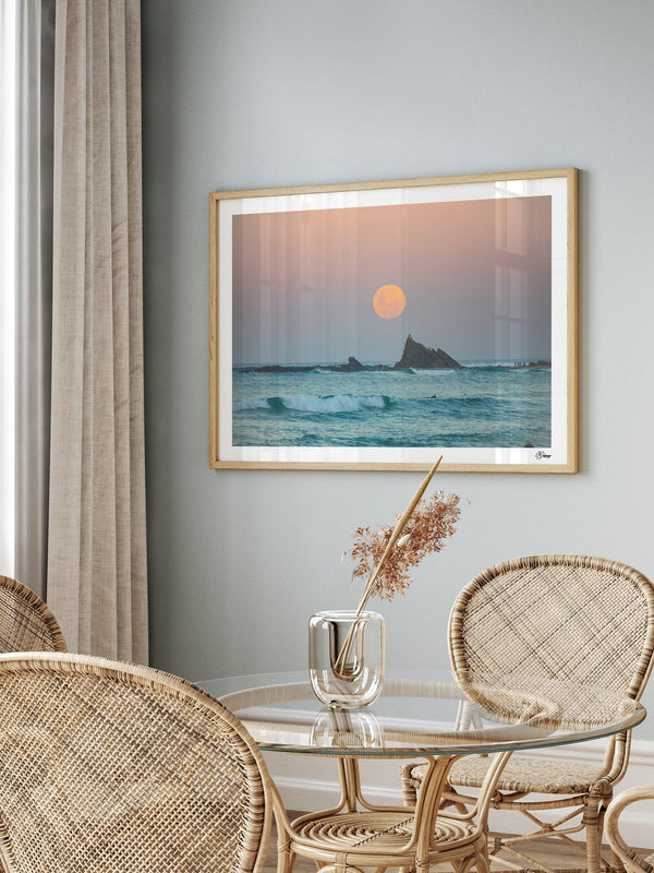 Currumbin Beach 03 - Full Moon - Wall Art Print - Australia Unseen