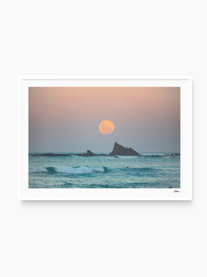 Currumbin Beach 03 - Full Moon - Wall Art Print - Australia Unseen
