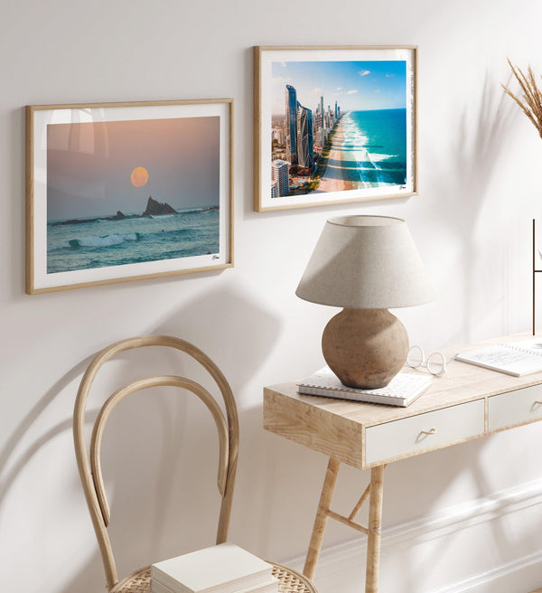 Currumbin Beach 03 - Full Moon - Wall Art Print - Australia Unseen