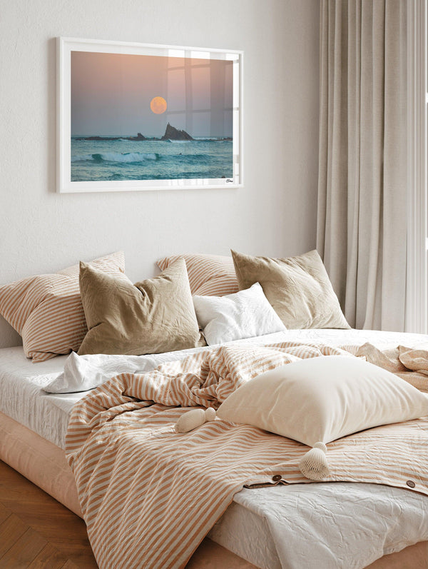 Currumbin Beach 03 - Full Moon - Wall Art Print - Australia Unseen
