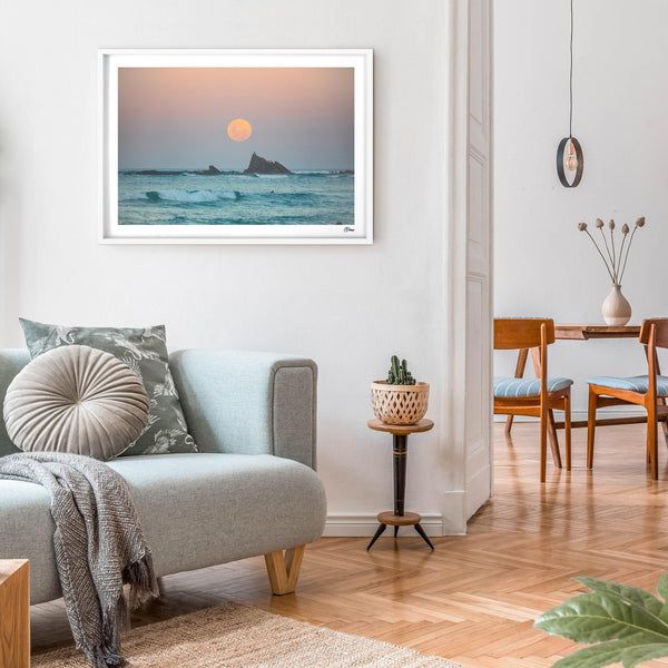 Currumbin Beach 03 - Full Moon - Wall Art Print - Australia Unseen