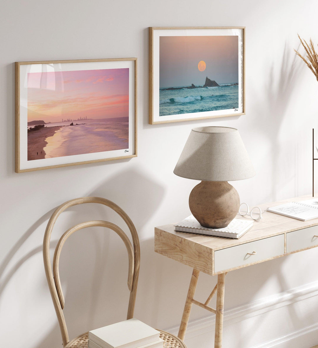 Currumbin Beach 04 - Soft Pink - Wall Art Print - Australia Unseen