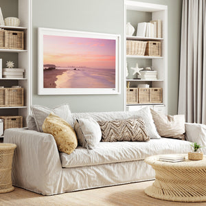 Currumbin Beach 04 - Soft Pink - Wall Art Print - Australia Unseen
