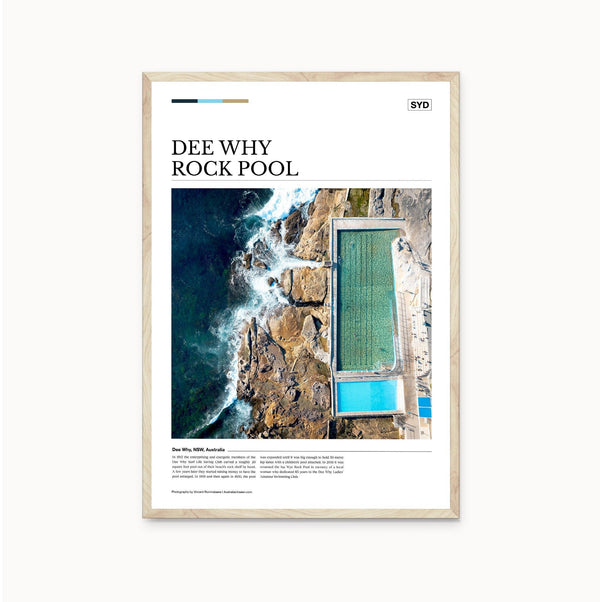 Dee Why Rock Pool Editorial Poster - Australia Unseen