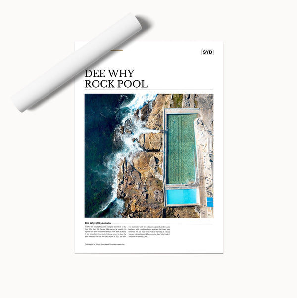 Dee Why Rock Pool Editorial Poster - Australia Unseen