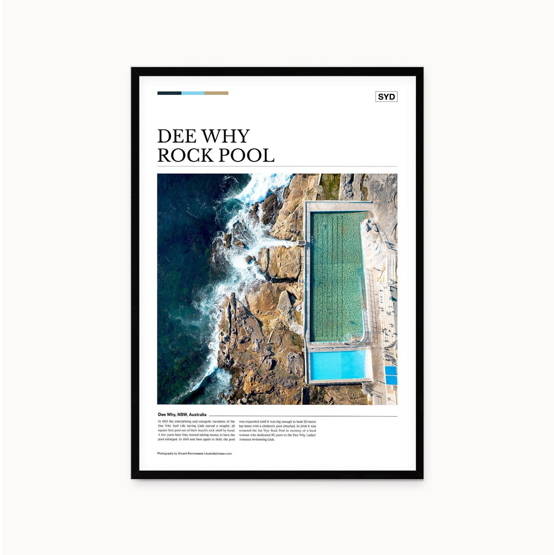 Dee Why Rock Pool Editorial Poster - Australia Unseen
