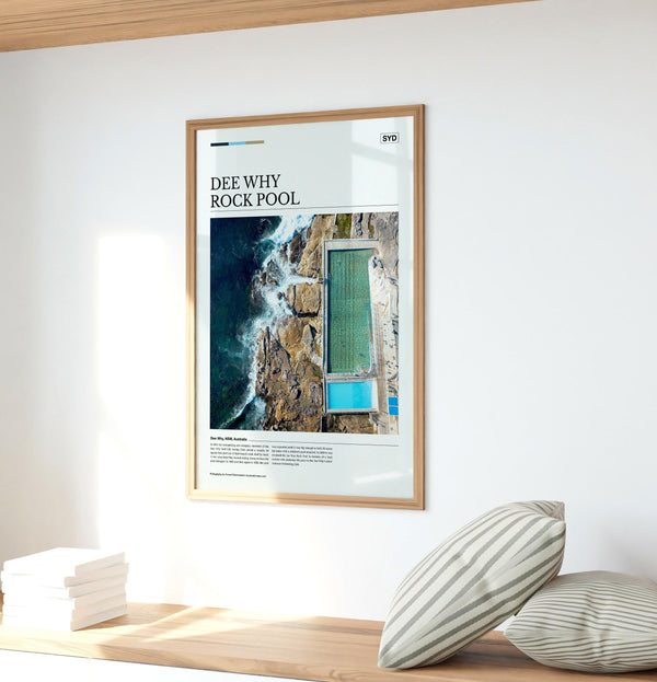 Dee Why Rock Pool Editorial Poster - Australia Unseen