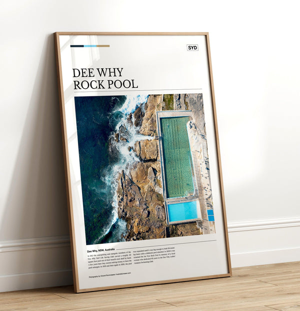 Dee Why Rock Pool Editorial Poster - Australia Unseen