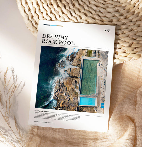 Dee Why Rock Pool Editorial Poster - Australia Unseen